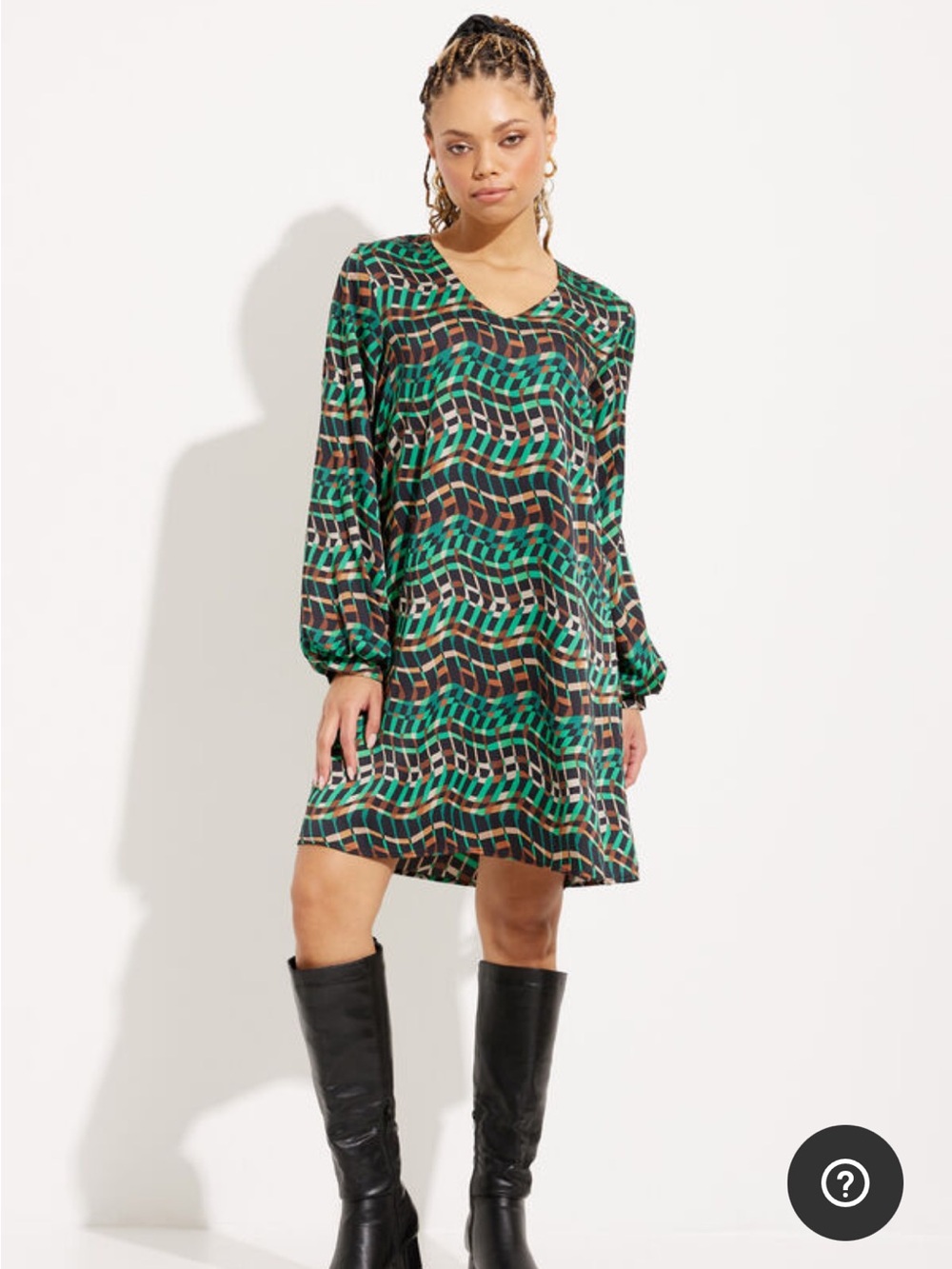 Joseph Ribkoff Geometric Mini Shift Dress - Picture 3 of 13